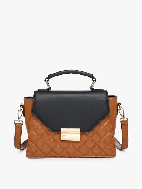 Quilted Crossbody w/ Push Lock