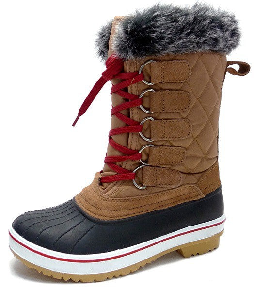 womens quilted duck boots