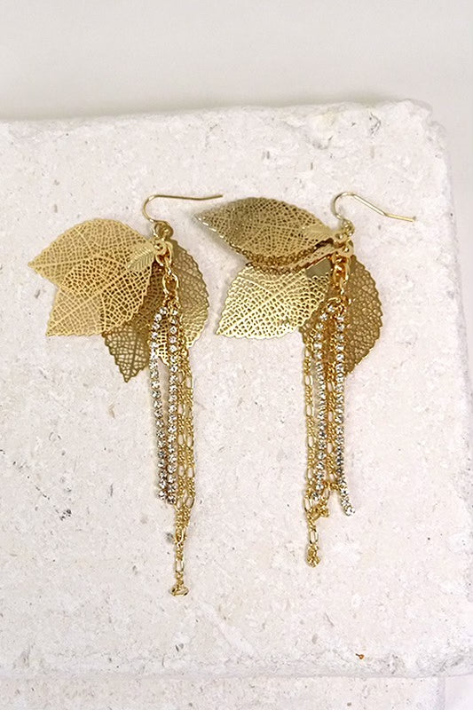 Multi Filigree & Rhinestone Earrings