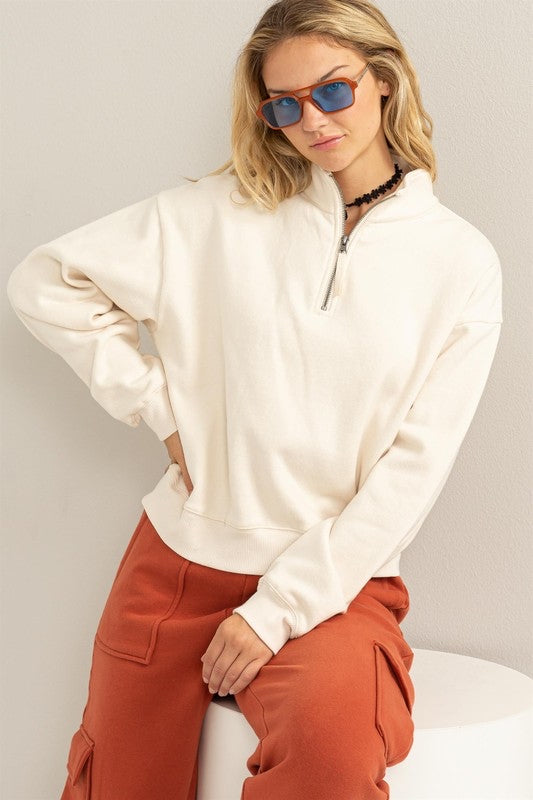 Half Zip Sweatshirt
