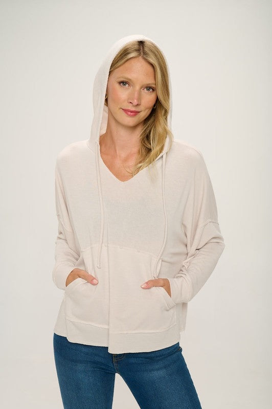 Hooded French Terry Top