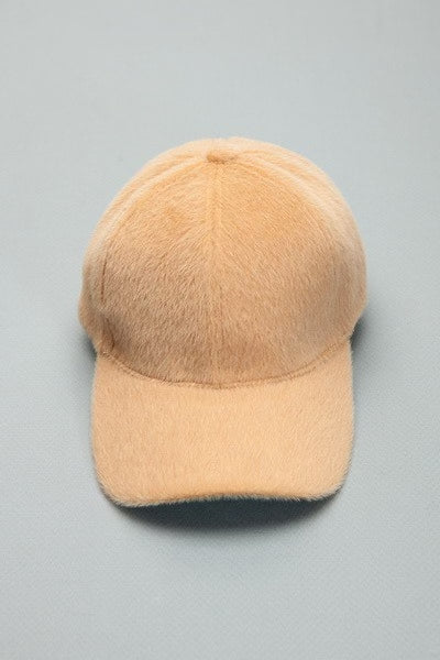 Faux Fur Baseball Hat