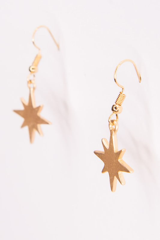 8 Point Star Earrings