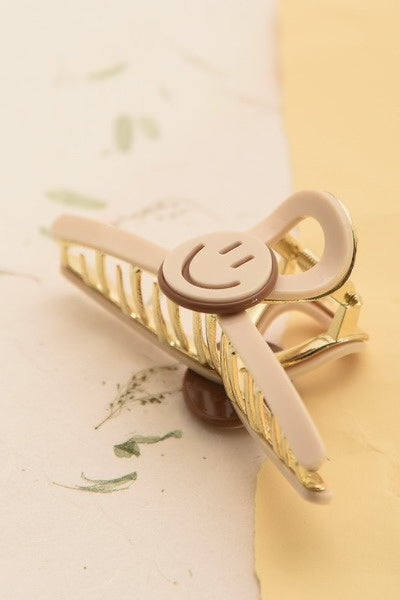 Smiley Face Hair Claw