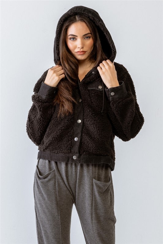 Hooded Teddy Jacket