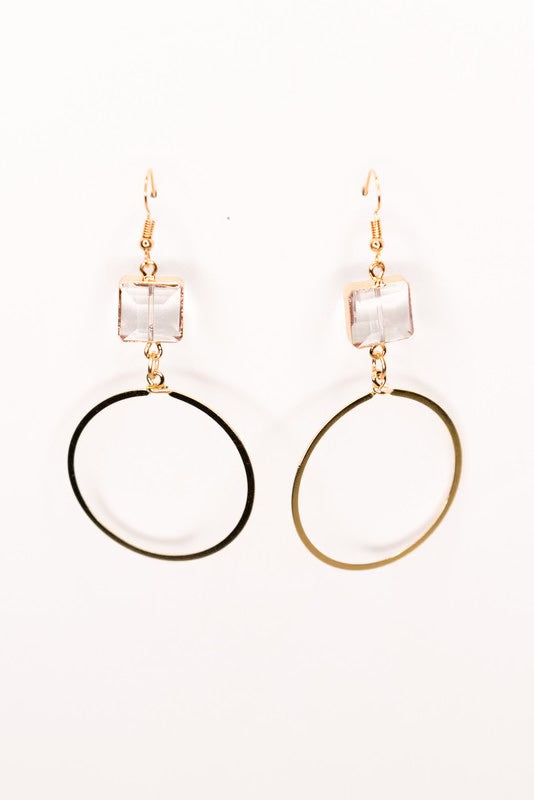 Drop Hoop Earrings