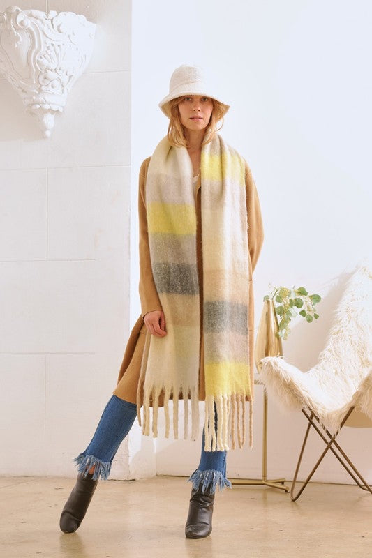 Multi Plaid Scarf