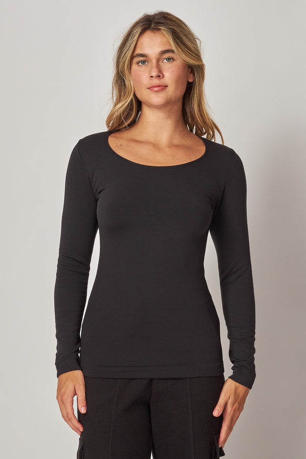 Fleece Lined Round Neck Long Sleeve *FINAL SALE*