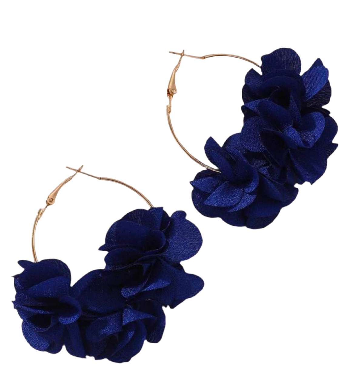 Flower Hoop Earrings