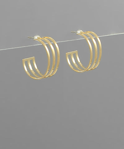 Triple Layered Hoops