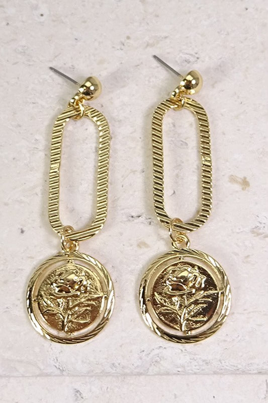 Coin Drop Earrings