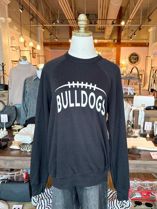 BULLDOGS Football Laces Sweatshirt