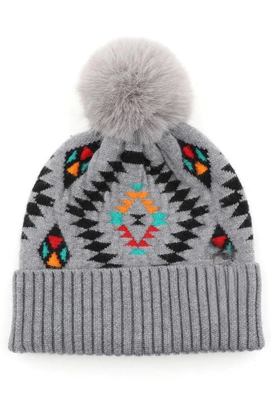 Aztec Pattern Beanie *FINAL SALE*