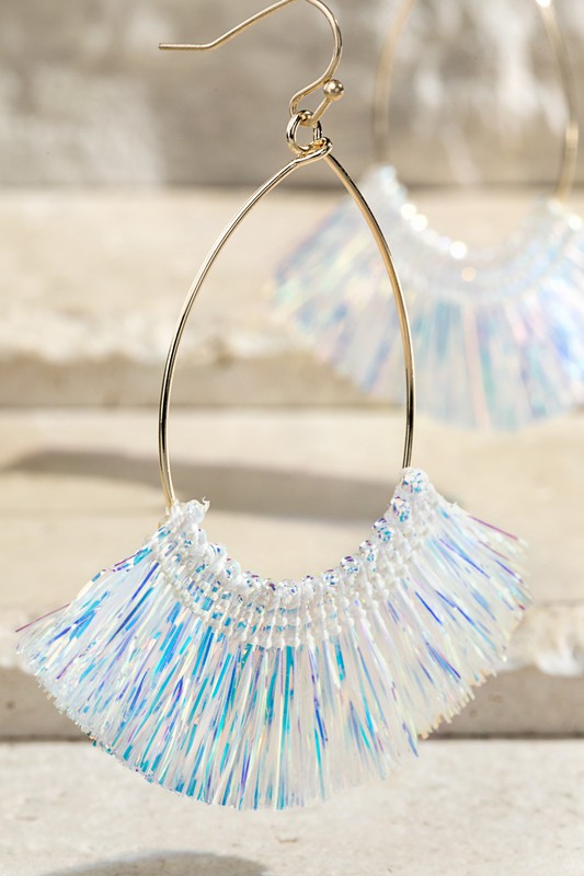 Foil Thread Tassel Earrings *FINAL SALE*