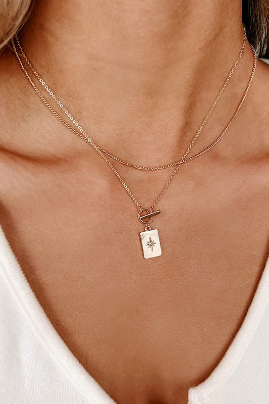 Layered Charm Detail Necklace *FINAL SALE*