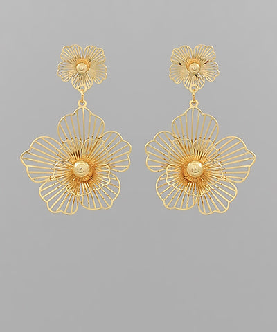 Double Flower Earrings
