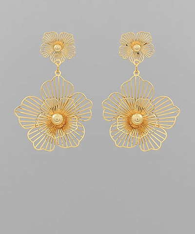Double Flower Earrings