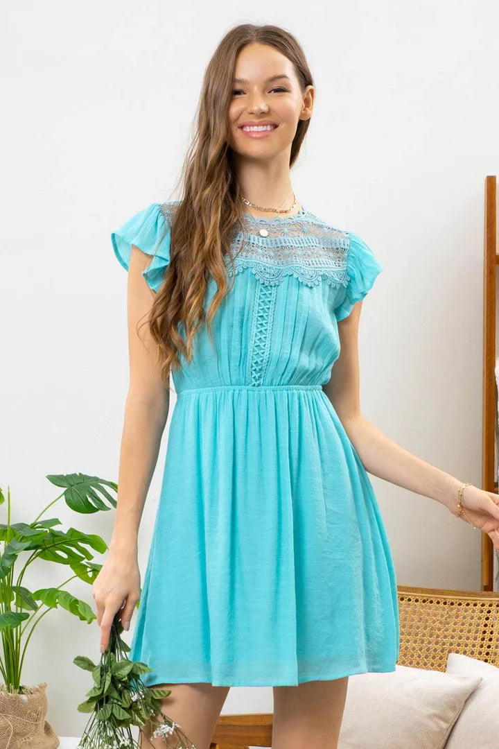 Lace Panel Dress *FINAL SALE*