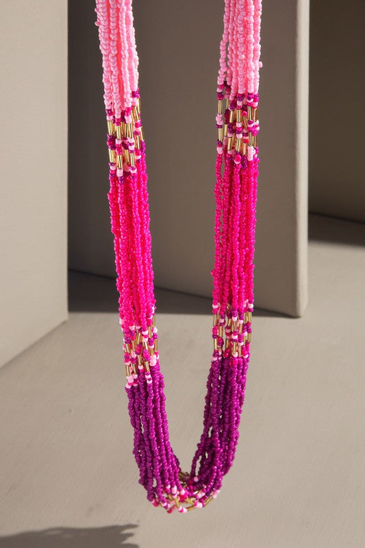 Layered Seed Bead Necklace *FINAL SALE*