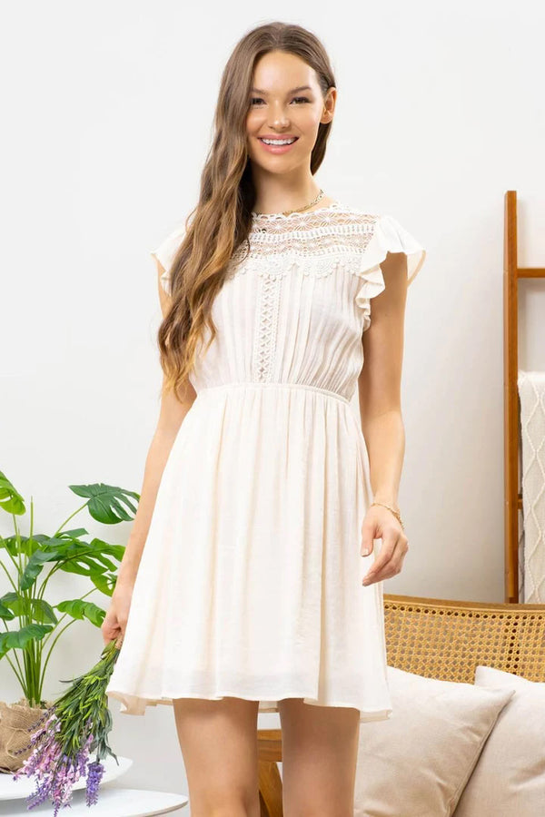 Lace Panel Dress *FINAL SALE*