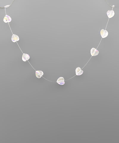 Glass Heart Necklace *FINAL SALE*