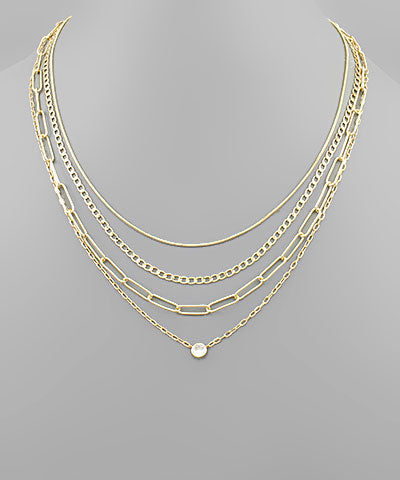 4 Layer Chain Necklace