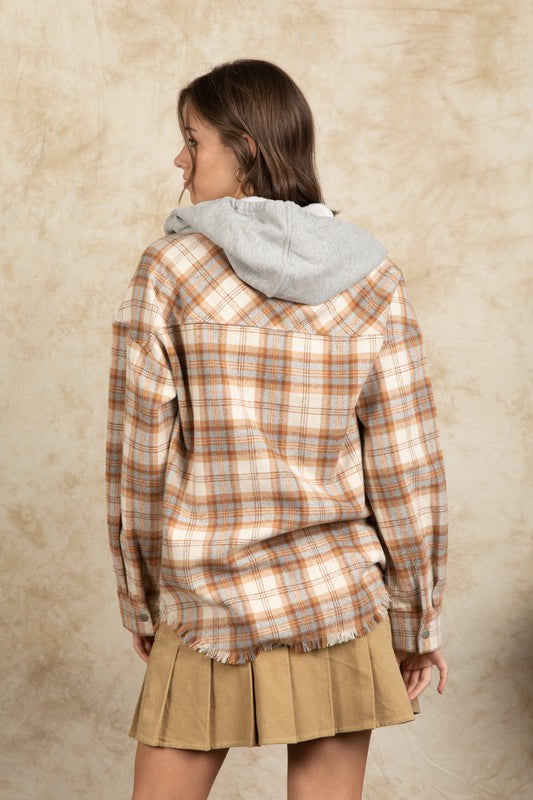 Frayed Hem Shacket
