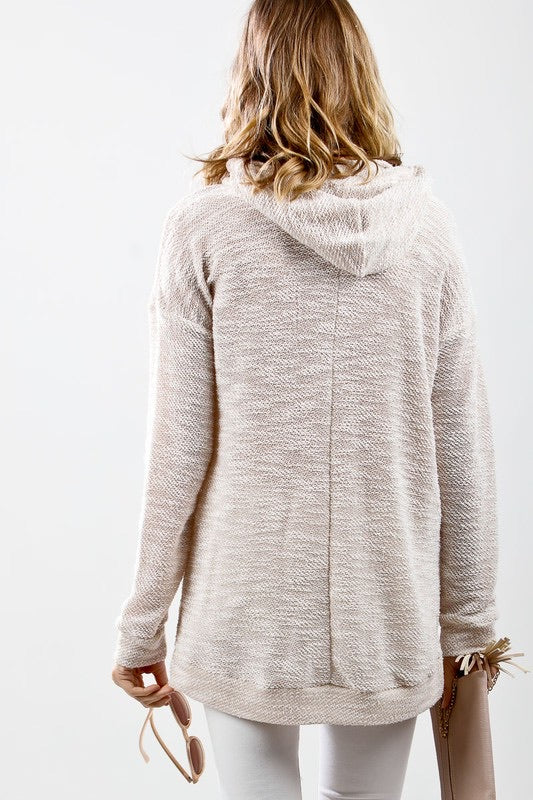 Hi-Low Drawstring Hoodie *FINAL SALE*