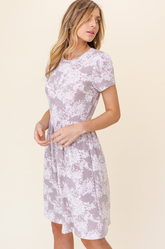 Floral Print Swing Dress