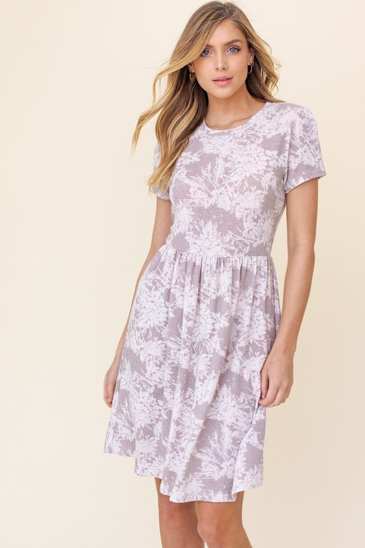 Floral Print Swing Dress