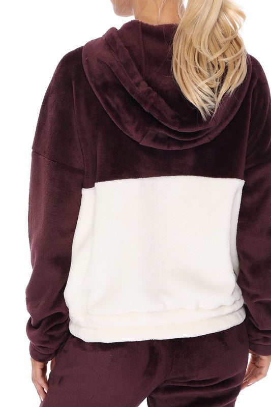 Fleece Half Zip Hoodie *FINAL SALE*